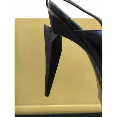 Pre-owned Jil Sander Leather Heels In Black