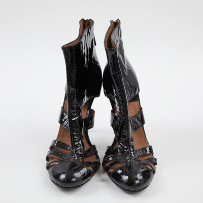 Pre-owned Laurence Dacade Patent Leather Ankle Boots In Black