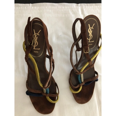 Pre-owned Saint Laurent Sandals In Multicolour