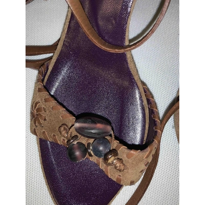 Pre-owned Dsquared2 Brown Leather Sandals