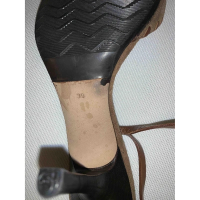 Pre-owned Dsquared2 Brown Leather Sandals