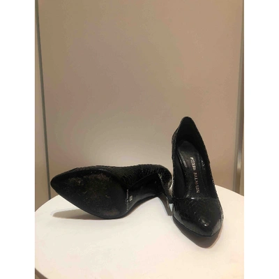 Pre-owned Pierre Balmain Black Leather Heels
