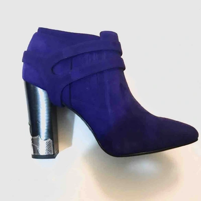 Pre-owned Toga Purple Suede Boots