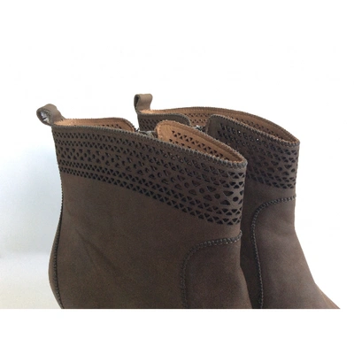 AERIN Pre-owned Western Boots In Brown