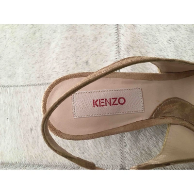 Pre-owned Kenzo Sandals In Beige