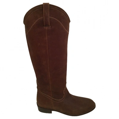 Pre-owned Tatoosh Leather Boots In Camel