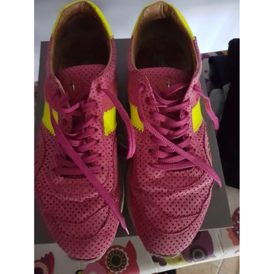 Pre-owned Cesare Paciotti Trainers In Pink