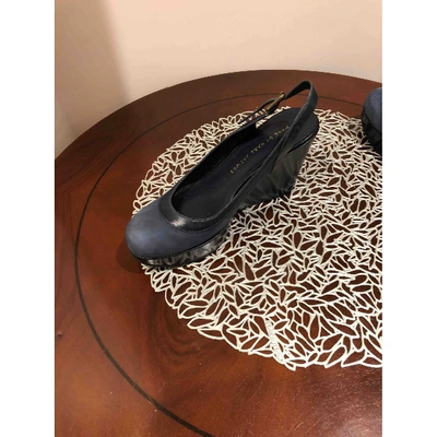 Pre-owned Marc By Marc Jacobs Mules & Clogs In Blue