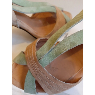 Pre-owned Costume National Sandal In Beige