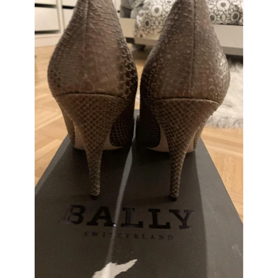 Pre-owned Bally Leather Heels In Beige