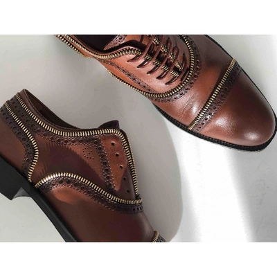 Louis Vuitton - Authenticated Tomboy Lace Ups - Leather Brown Plain for Women, Good Condition