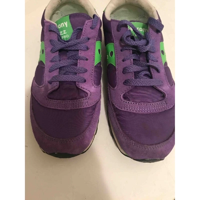 Pre-owned Saucony Trainers In Purple