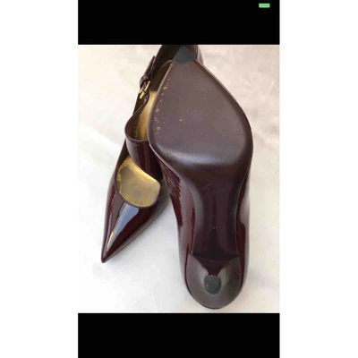 Pre-owned Giuseppe Zanotti Patent Leather Heels In Burgundy