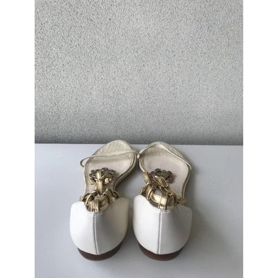 Pre-owned Chanel Beige Eel Sandals