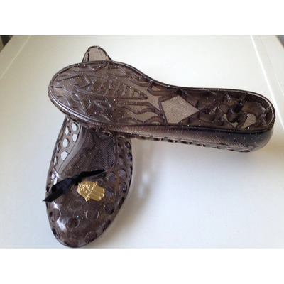 Pre-owned Manoush Ballet Flats In Black