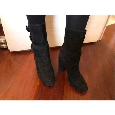 Pre-owned Laurence Dacade Buckled Boots In Black
