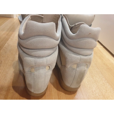 Pre-owned Isabel Marant Bayley Blue Suede Trainers