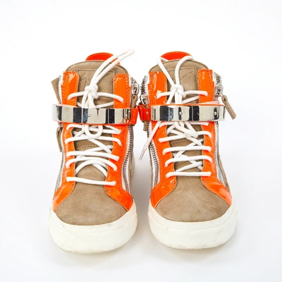 Pre-owned Giuseppe Zanotti Trainers In Brown
