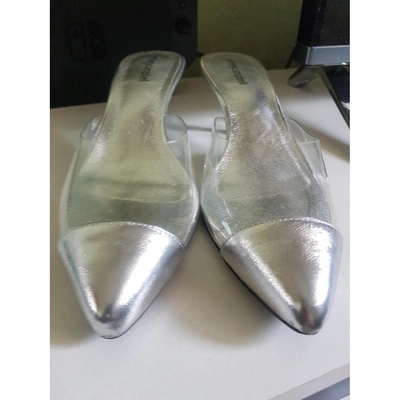 Pre-owned Jeffrey Campbell Leather Mules & Clogs In Metallic