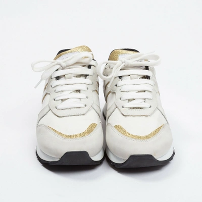 Pre-owned Hogan White Leather Trainers