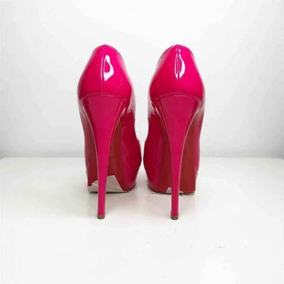 Pre-owned Christian Louboutin Pink Patent Leather Sandals