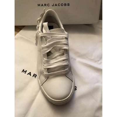 Pre-owned Marc Jacobs Leather Trainers In White