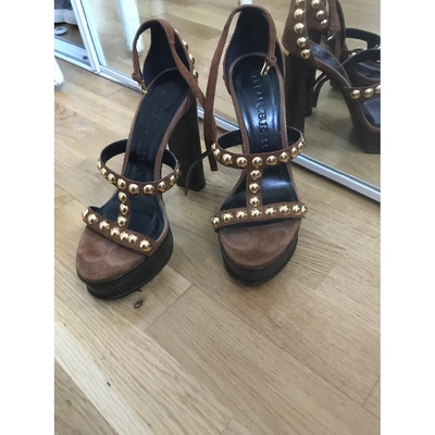 Pre-owned Burberry Sandals In Brown