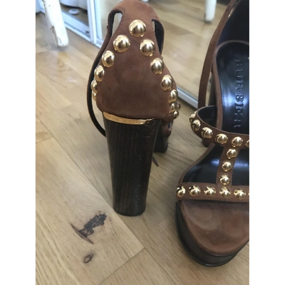 Pre-owned Burberry Sandals In Brown