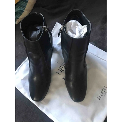 Pre-owned Claudie Pierlot Fall Winter 2019 Black Leather Ankle Boots