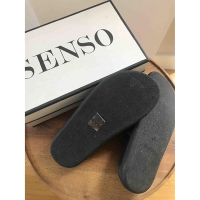 Pre-owned Senso Leather Sandal In Black