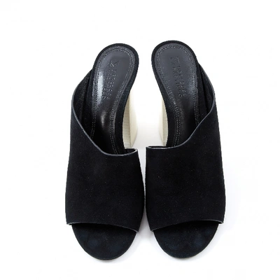 MERCEDES CASTILLO Pre-owned Black Suede Sandals