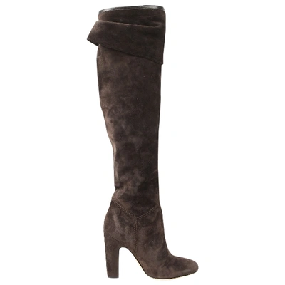 Pre-owned Brian Atwood Boots In Brown