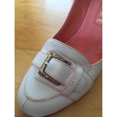 Pre-owned Loewe White Leather Heels