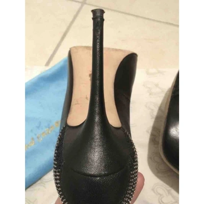 Pre-owned Jean-michel Cazabat Leather Heels In Black