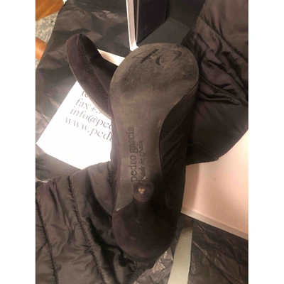 Pre-owned Pedro Garcia Cloth Riding Boots In Black