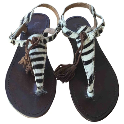 Pre-owned Gerard Darel Black Leather Sandals