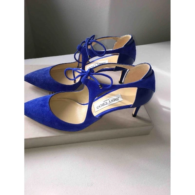 Pre-owned Jimmy Choo Leather Sandals In Blue