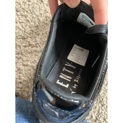 Pre-owned Fenty X Puma Black Patent Leather Trainers
