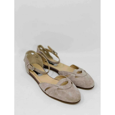 Pre-owned Fratelli Rossetti Ballet Flats In Pink
