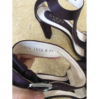 GUCCI Pre-owned Cloth Sandals In Purple