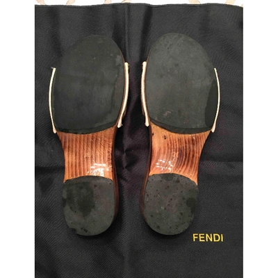 Pre-owned Fendi Pink Cloth Mules & Clogs