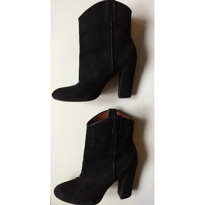 Pre-owned Michel Vivien Ankle Boots In Black