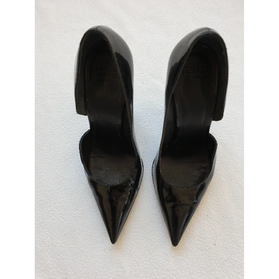 Pre-owned Givenchy Patent Leather Heels In Black