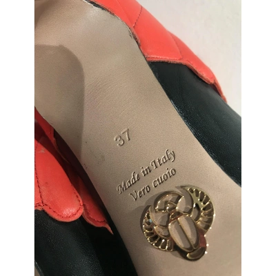 Pre-owned Oscar Tiye Leather Heels In Multicolour