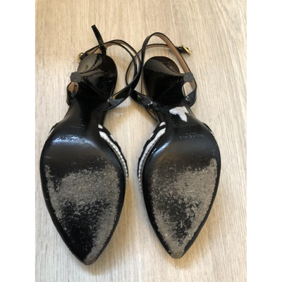 Pre-owned Saint Laurent Patent Leather Heels In Black