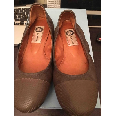 Pre-owned Lanvin Leather Ballet Flats