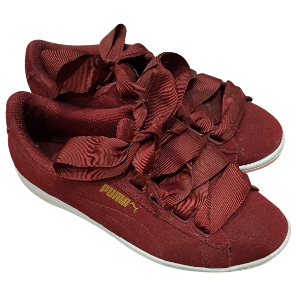 puma burgundy trainers