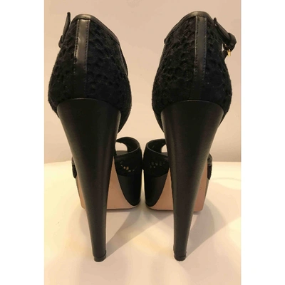 Pre-owned Giambattista Valli Cloth Heels In Black