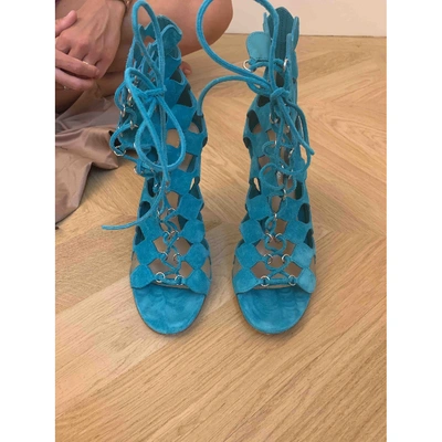 Pre-owned Gianvito Rossi Sandal In Turquoise