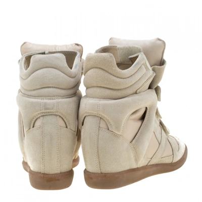 Pre-owned Isabel Marant Beige Leather Trainers